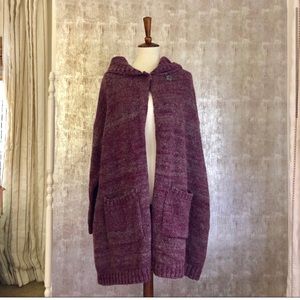 Free People Berry Mela Oversized Hooded Sweater